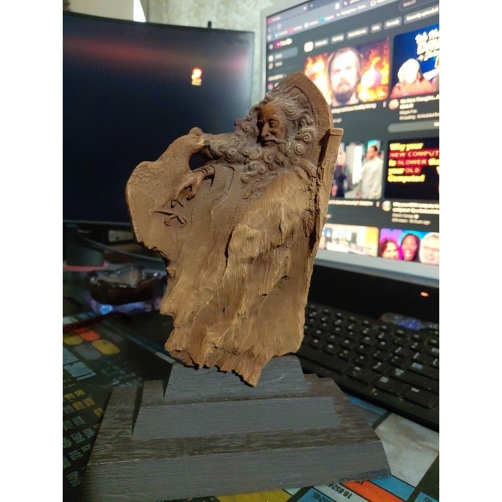 Rick Cain Radiance Limitied Edition (CAIN) 285 of 2000. Hand Carved Wood Wizard